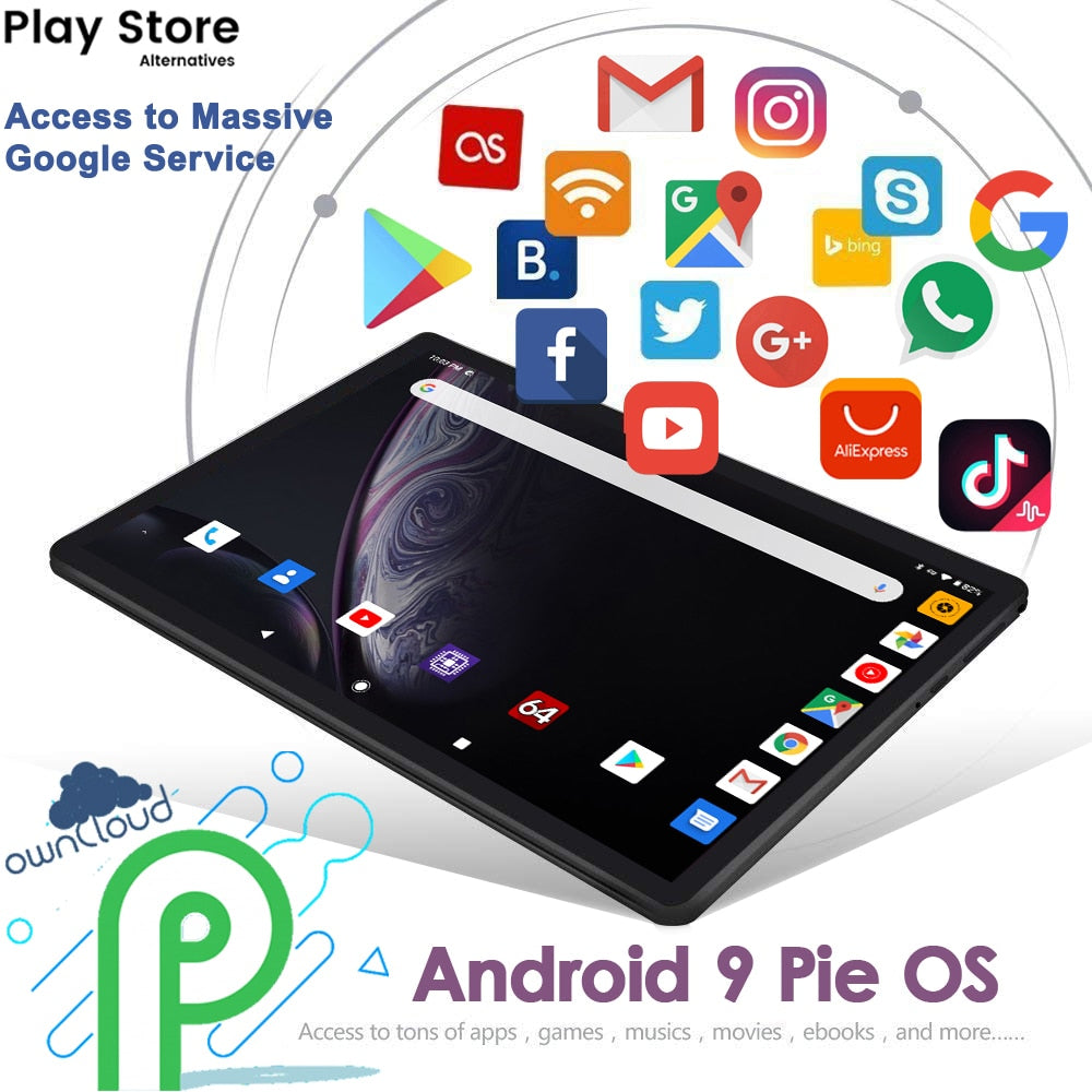 New Arrival tablets 10 inch Octa Core 4GB RAM 32GB ROM 4G FDD LTE 5.0MP Camera Bluetooth Android 9.0 GPS WiFi