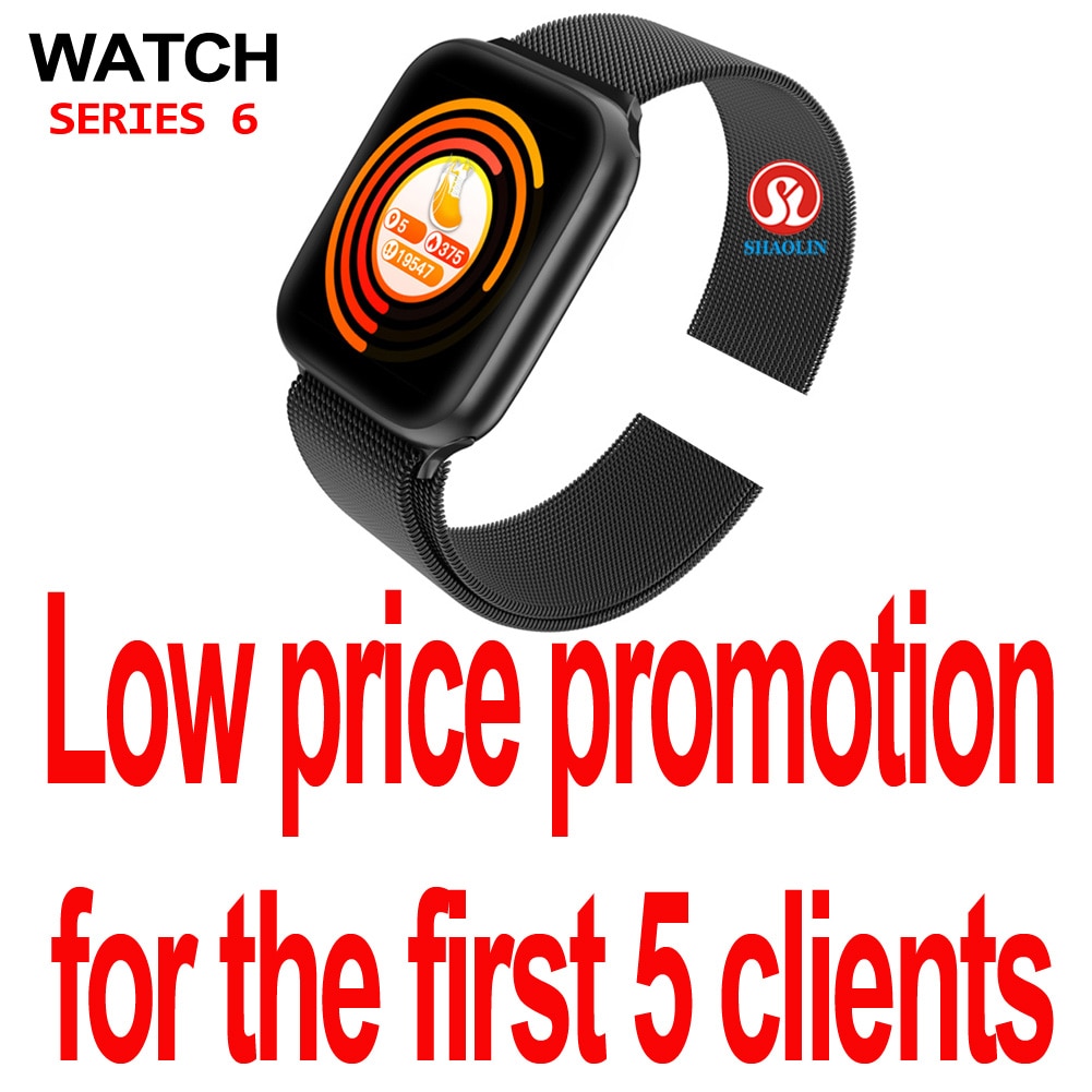 Watch 6 Bluetooth Smart Watch 44mm SmartWatch for Apple watch iOS iphone Android phone Heart Rate Fitness Tracker PK IWO 12 Pro