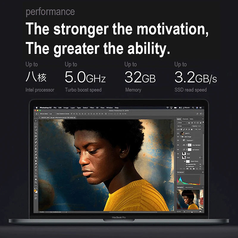 MacBook Pro 13.3-inch retina display, i7-5557U/3.1G 16G 512G SSD Graphics6100 design and editing, original and genuine