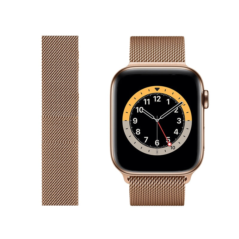 Milanese loop strap For Apple watch Ultra 49mm 8 7 45mm 41mm Metal breathable watch wristband For iwatch 6 5 4 SE 44mm 42mm 40mm