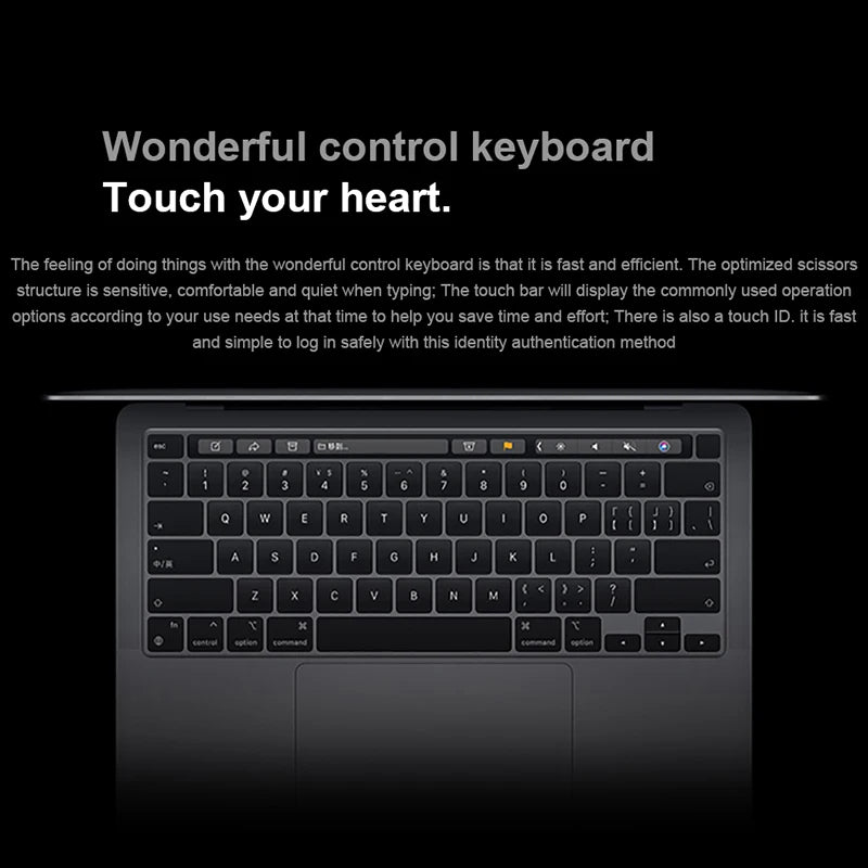 New MacBook pro13.3-inch M1 chip,eight core 16G-1TB,Retina display, fingerprint unlock laptop