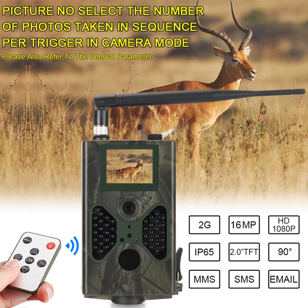 Cellular Hunting Trail Camera 16MP Photo Traps SMTP MMS GSM 1080P Night Vision HC330M Wildlife Wireless Cameras Surveillance