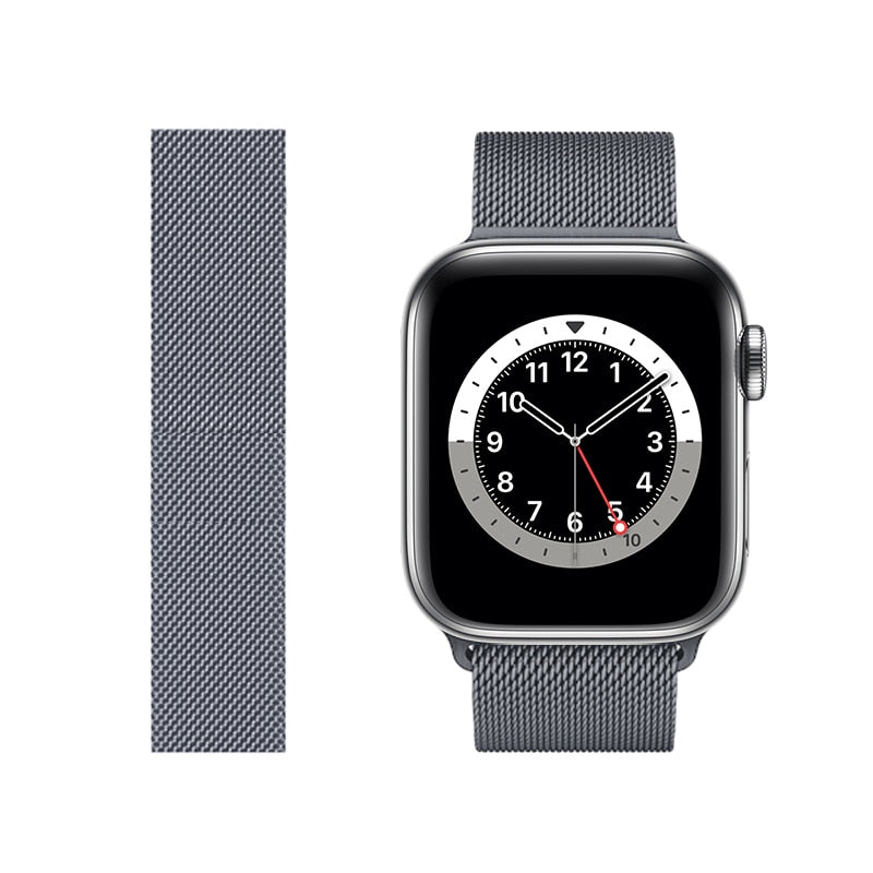 Milanese loop strap For Apple watch Ultra 49mm 8 7 45mm 41mm Metal breathable watch wristband For iwatch 6 5 4 SE 44mm 42mm 40mm