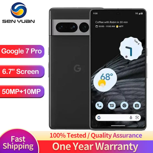 Original  Google Pixel 7 Pro 5G Smartphone 6.7" 12GB RAM 128/256GB ROM Mobile NFC Octa Core Google Tensor G2 Cell Phone